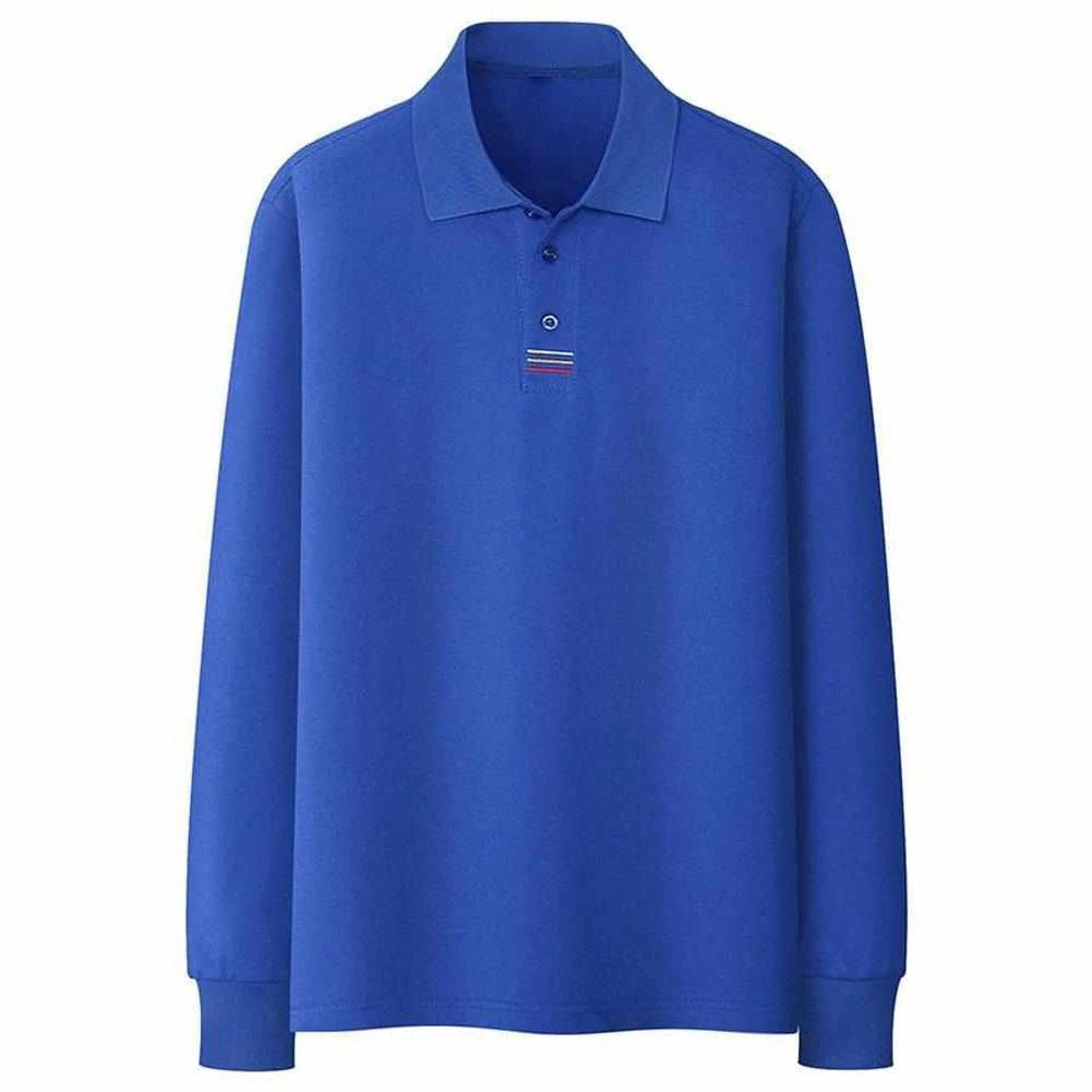 FGKKS Official Store North Royal Casual Long Sleeve Polo Shirt Men's Apparels 5 FGKKS Official Store North Royal Casual Long Sleeve Polo Shirt Men's Apparels