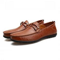 Gold Catalpa Official Store Casual Penny Slip-On Leather Men's Loafers