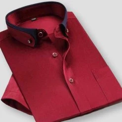 High Quality Items Store Sky Madrid Dual Tone Short Sleeve Shirt Men's Apparels 9 High Quality Items Store Sky Madrid Dual Tone Short Sleeve Shirt Men's Apparels