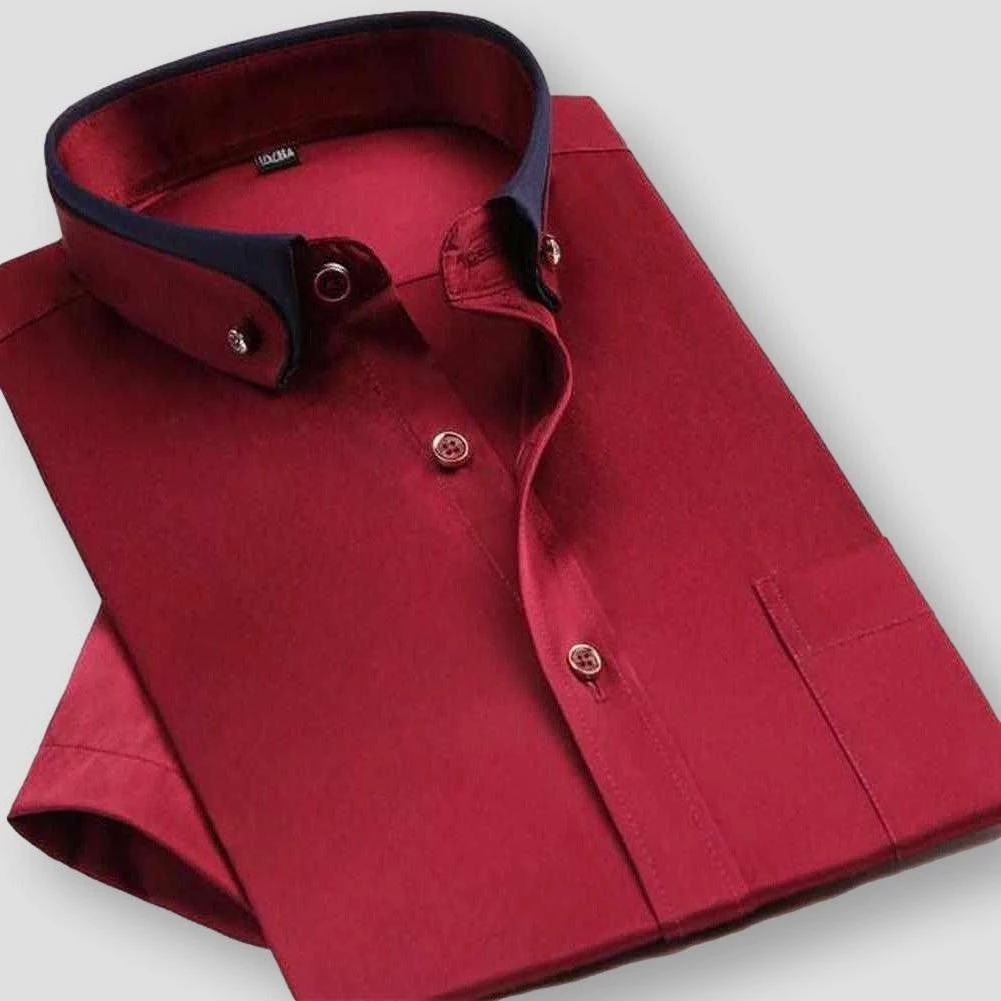 High Quality Items Store Sky Madrid Dual Tone Short Sleeve Shirt Men's Apparels 5 High Quality Items Store Sky Madrid Dual Tone Short Sleeve Shirt Men's Apparels