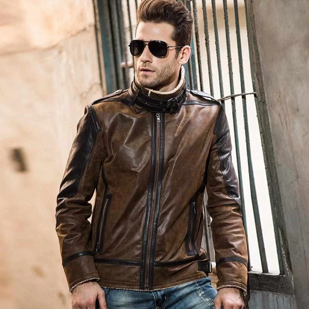 FLAVOR LEATHER JACKETS Men's Apparels Gabriel Vintage Leather Jacket 6 FLAVOR LEATHER JACKETS Men's Apparels Gabriel Vintage Leather Jacket