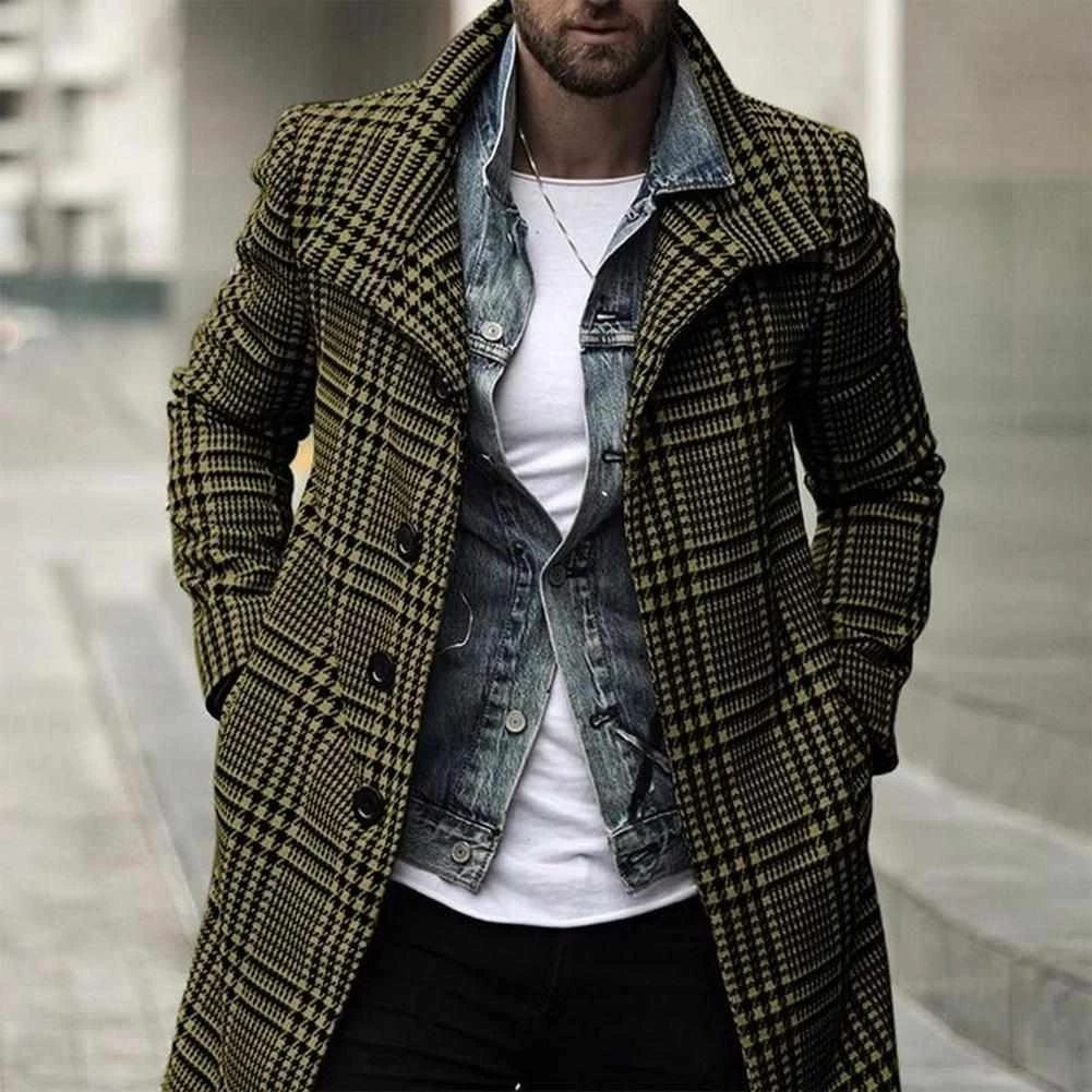 DiyForYou Men's Apparels Parris Plaid Overcoat 7 DiyForYou Men's Apparels Parris Plaid Overcoat