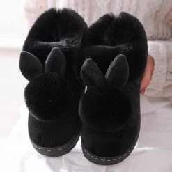 RASS PLE Official Store Saint Morris Fluffy Rabbit Slippers