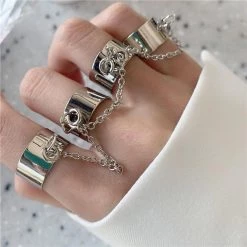 YG02 Store North Royal Multi Layer Chain Metal Rings