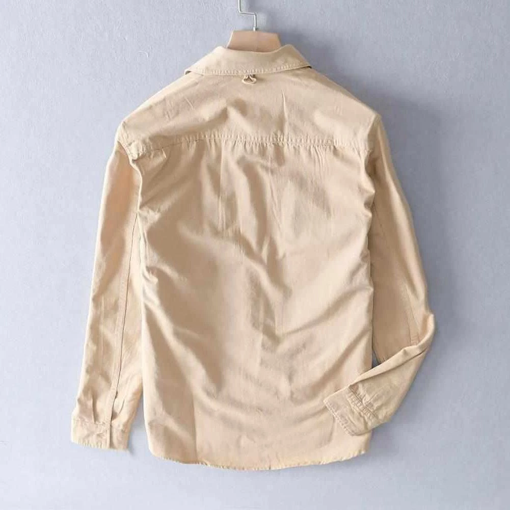 Cotton Linen Store North Royal Retro Pocket Shirt 4 Cotton Linen Store North Royal Retro Pocket Shirt