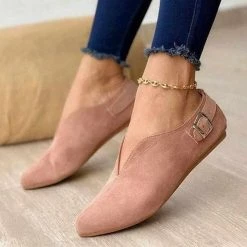 NAUSK Luck Store Sky Madrid Pointed Toe Suede Flats 8 NAUSK Luck Store Sky Madrid Pointed Toe Suede Flats