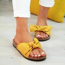 Memories Store Butterfly Knot Flat Sandals Women's Apparels