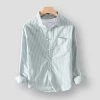 BOKCHOY Official Store Men's Apparels Sky Madrid Brugg Striped Shirt 1 BOKCHOY Official Store Men's Apparels Sky Madrid Brugg Striped Shirt