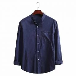 VEAKER Apparel Outlets Store Men's Apparels North Royal Valencia Linen Shirt
