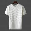 Shop5887465 Store Sky Madrid Knitted Short Sleeve T-Shirt