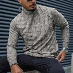 VIEUNSTA Dropshipping Store Men's Apparels Sky Madrid Turtleneck Shirt 9 VIEUNSTA Dropshipping Store Men's Apparels Sky Madrid Turtleneck Shirt