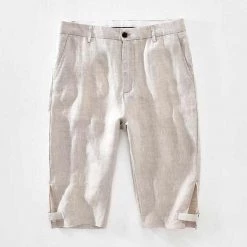 BOKCHOY Official Store Sky Madrid Oasis Linen Shorts Men's Apparels