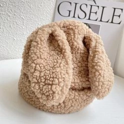 XIADAILA Official Store Women's Apparels Saint Morris Wool Rabbit Ears Beanie