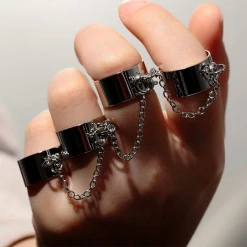 YG02 Store North Royal Multi Layer Chain Metal Rings