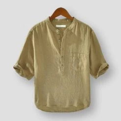 M Cotton Linen Store Sky Madrid Potenza Linen Shirt