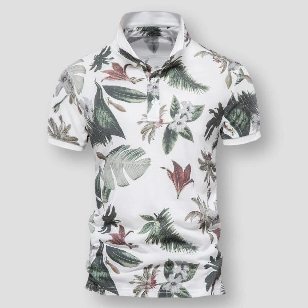 AIOPESON Official Store Men's Apparels Saint Morris Floral Polo Shirt 4 AIOPESON Official Store Men's Apparels Saint Morris Floral Polo Shirt