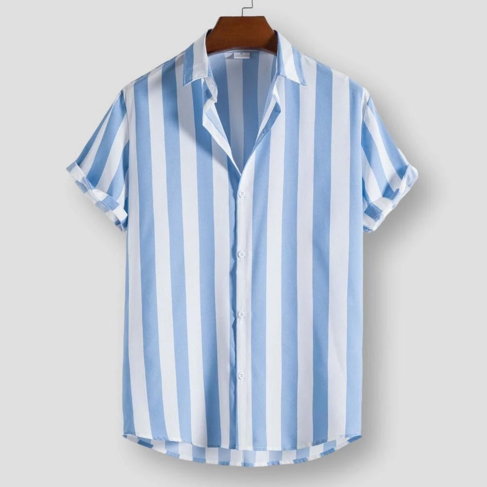 Easier For Life Store Sky Madrid Fortaleza Striped Shirt Men's Apparels 5 Easier For Life Store Sky Madrid Fortaleza Striped Shirt Men's Apparels