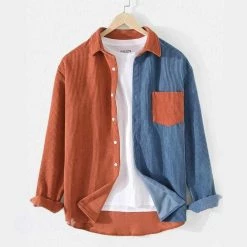 OG Waves Store North Royal Patchwork Corduroy Shirt