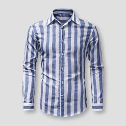 Awesome Clothes Store Sky Madrid Laurel Linen Shirt Men's Apparels