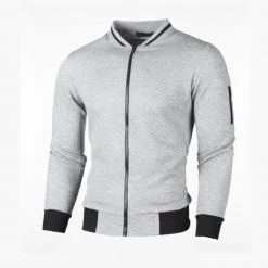 FENGENAI Store Sky Madrid Bilbao Striped Cardigan Men's Apparels