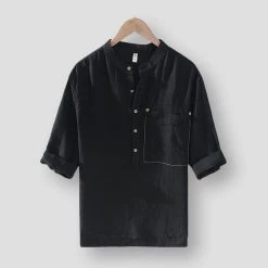 Pinecypress Official Store North Royal Joplin Linen Shirt Men's Apparels