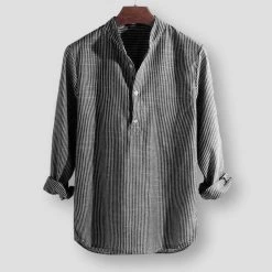 Amymary Store North Royal Antigua Striped Shirt Men's Apparels