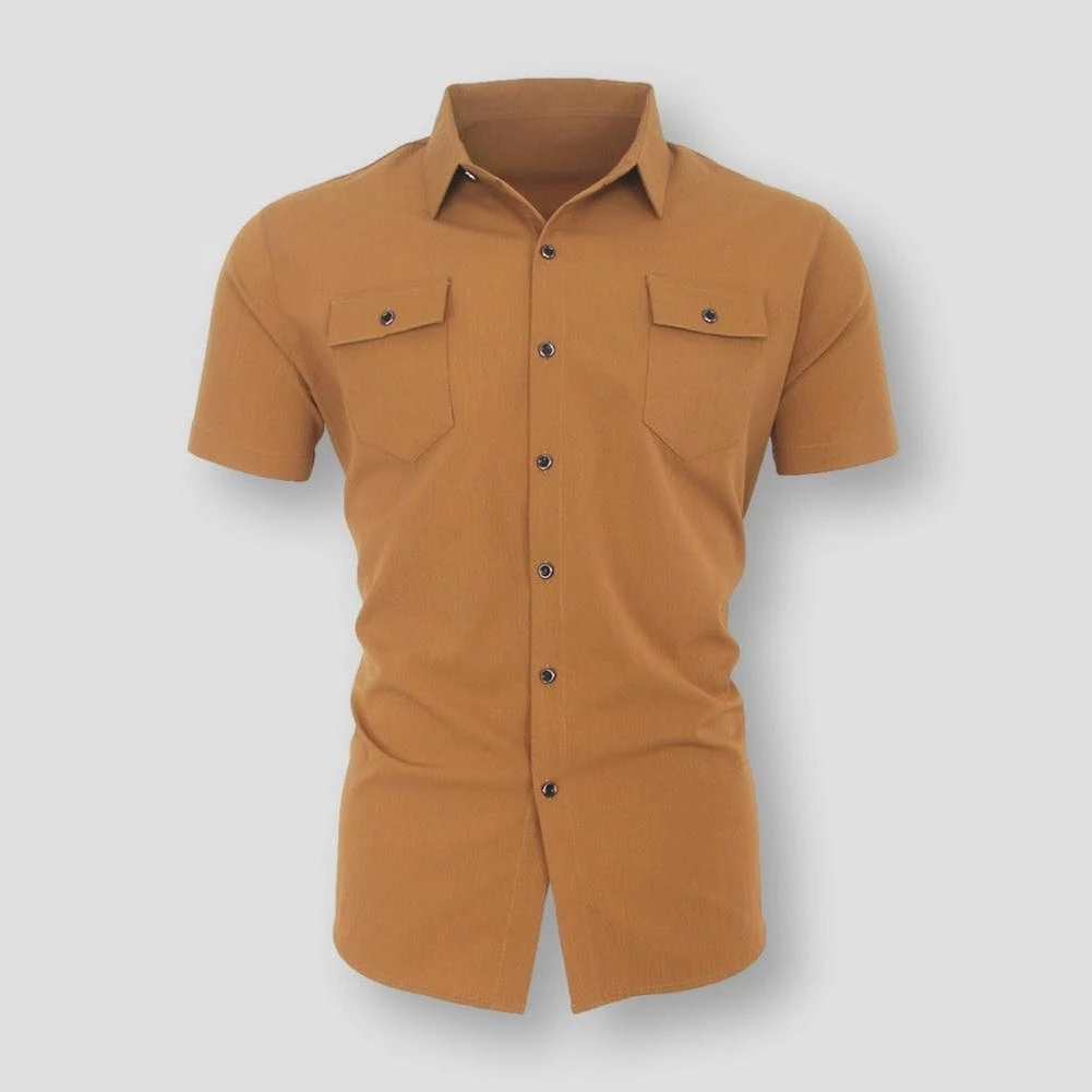 ZLITTLELAZY Official Store North Royal Gilford Cotton Shirt Men's Apparels 4 ZLITTLELAZY Official Store North Royal Gilford Cotton Shirt Men's Apparels