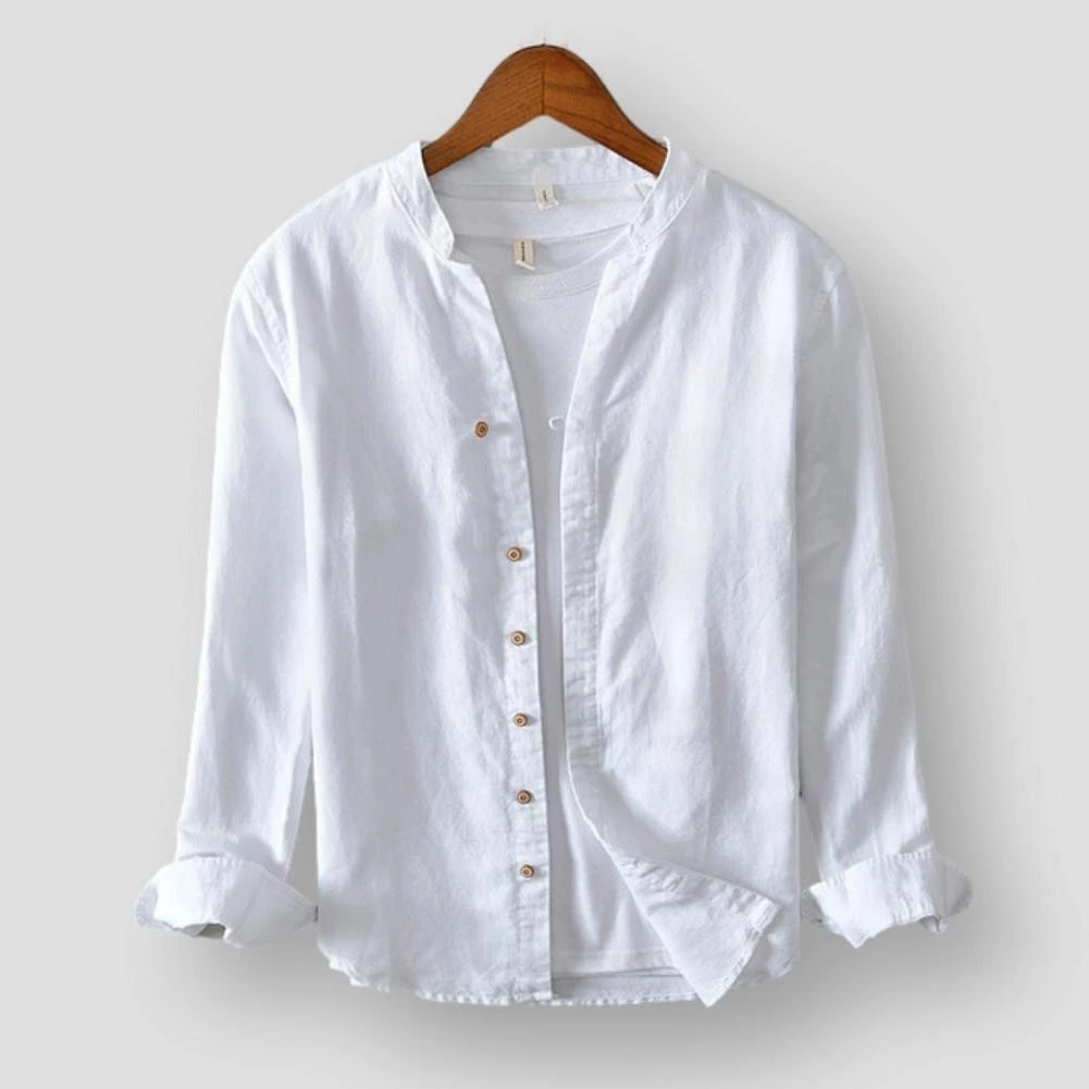 MOGELAISI Official Store North Royal Morrow Linen Shirt 5 MOGELAISI Official Store North Royal Morrow Linen Shirt