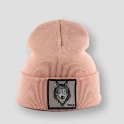 Furandown Hat Factory Store Men's Apparels Sky Madrid Wolf Embroidery Beanie