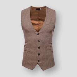 PARKLEES Official Store Men's Apparels North Royal Executive Tweed Vest