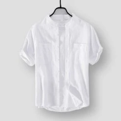 MOGELAISI Official Store North Royal Verdon Linen Shirt Men's Apparels 9 MOGELAISI Official Store North Royal Verdon Linen Shirt Men's Apparels