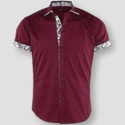 Dioufond Official Store Men's Apparels Sky Madrid Lanai Short Sleeve Shirt