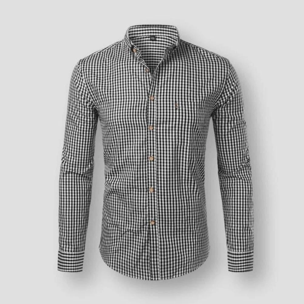 PARKLEES Official Store Sky Madrid Torino Plaid Shirt Men's Apparels 6 PARKLEES Official Store Sky Madrid Torino Plaid Shirt Men's Apparels