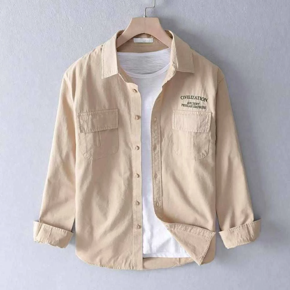 Cotton Linen Store North Royal Retro Pocket Shirt 3 Cotton Linen Store North Royal Retro Pocket Shirt