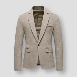 Mapleking Store North Royal Slim Herringbone Blazer