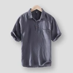 M Cotton Linen Store Men's Apparels North Royal Ternitz Linen Shirt