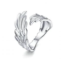 Bamoer Official Store Sky Madrid Sterling Silver Wings Ring