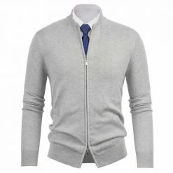 Beaut Shadow Store North Royal Knitted Zip-Up Jacket