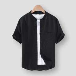 BOU Store Men's Apparels Saint Morris Ambler Linen Shirt