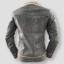 STREET GRAFFITI Store Men's Apparels North Royal Denim Biker Jacket