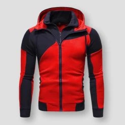 CHREIFIT Store Men's Apparels Sky Madrid Patchwork Pocket Hoodie