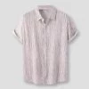 987 Crooked Store Men's Apparels Sky Madrid Wavy Striped Shirt