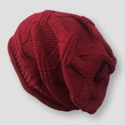 HanXi Accessory Store Sky Madrid Mons Slouchy Knitted Beanie