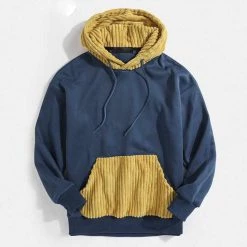 Fighting!!! Store Men's Apparels Sky Madrid Patchwork Oversized Hoodie