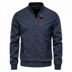 AIOPESON MEN'S Store Sky Madrid Baseball Zip Jacket Men's Apparels