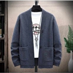 Knight Of Liberty--Sportswear Leisurewear And Jeans Specialty Store Men's Apparels Sky Madrid Pocket Cardigan