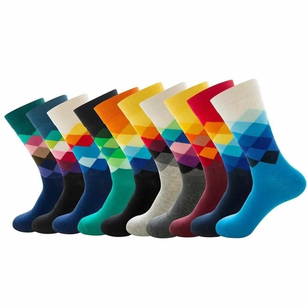 Shop2349104 Store Sky Madrid Colorful Diamond Crew Socks Men's Apparels 3 Shop2349104 Store Sky Madrid Colorful Diamond Crew Socks Men's Apparels