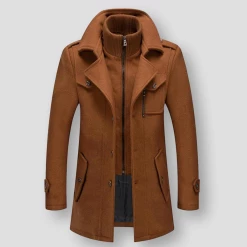 URSPORTTECH Store Men's Apparels Sky Madrid Wool Trench Coat