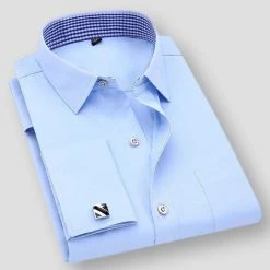 QISHA MEN SHIRT Store Men's Apparels Sky Madrid Jaen Pocket Shirt