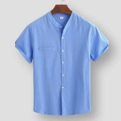 Mr. Handsome Store North Royal Blanc Linen Shirt Men's Apparels
